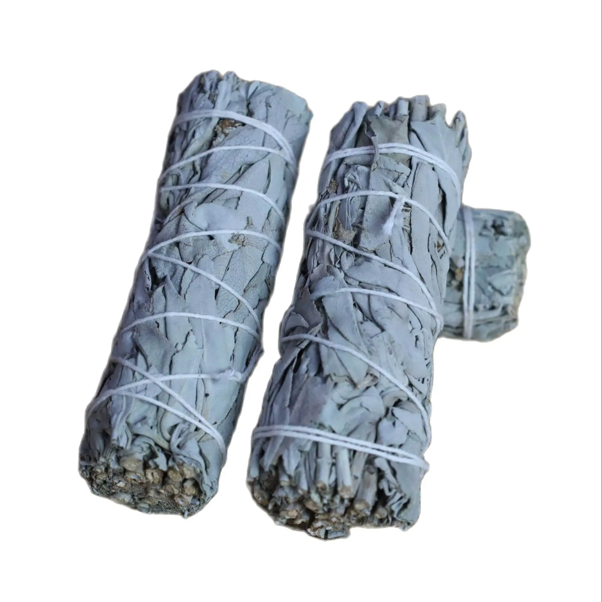 3 Bundles White Sage Long Lasting Fragrance White Sage California Salvia Japonica Aromatherapy Home Indoor Air Freshener 10.5cm