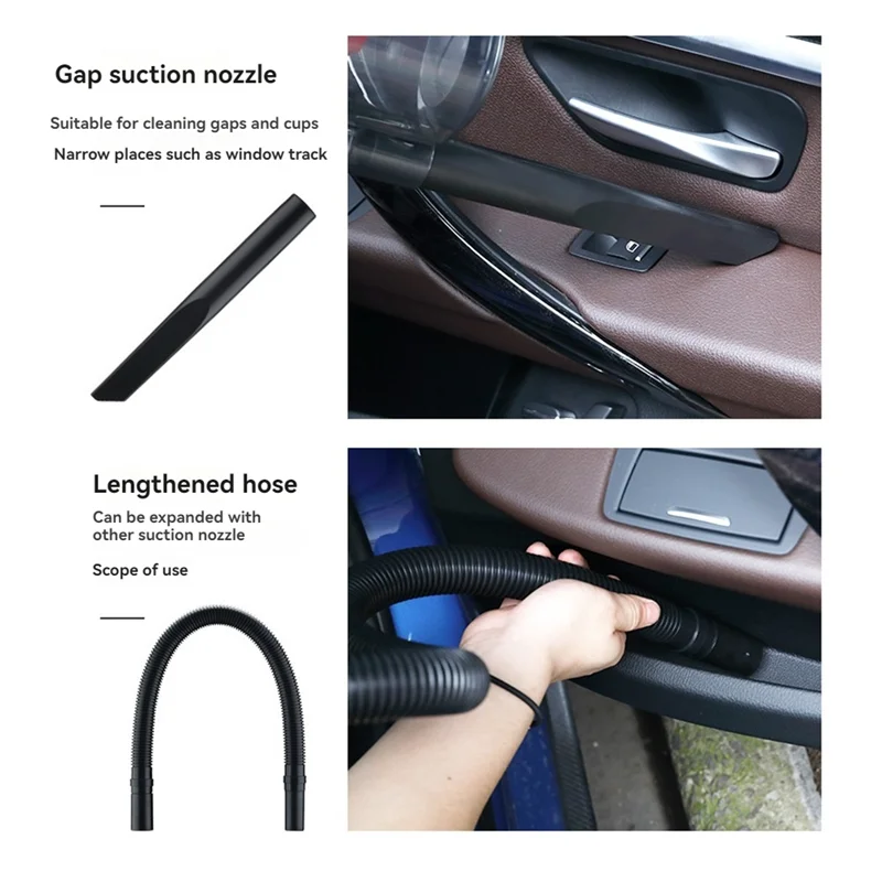 

150W 7000PA Car Vacuum Cleaner Wet/Dry Portable Handheld Vacuum Cleaner W/4.5M Power Cord For Car Strong Power Suction