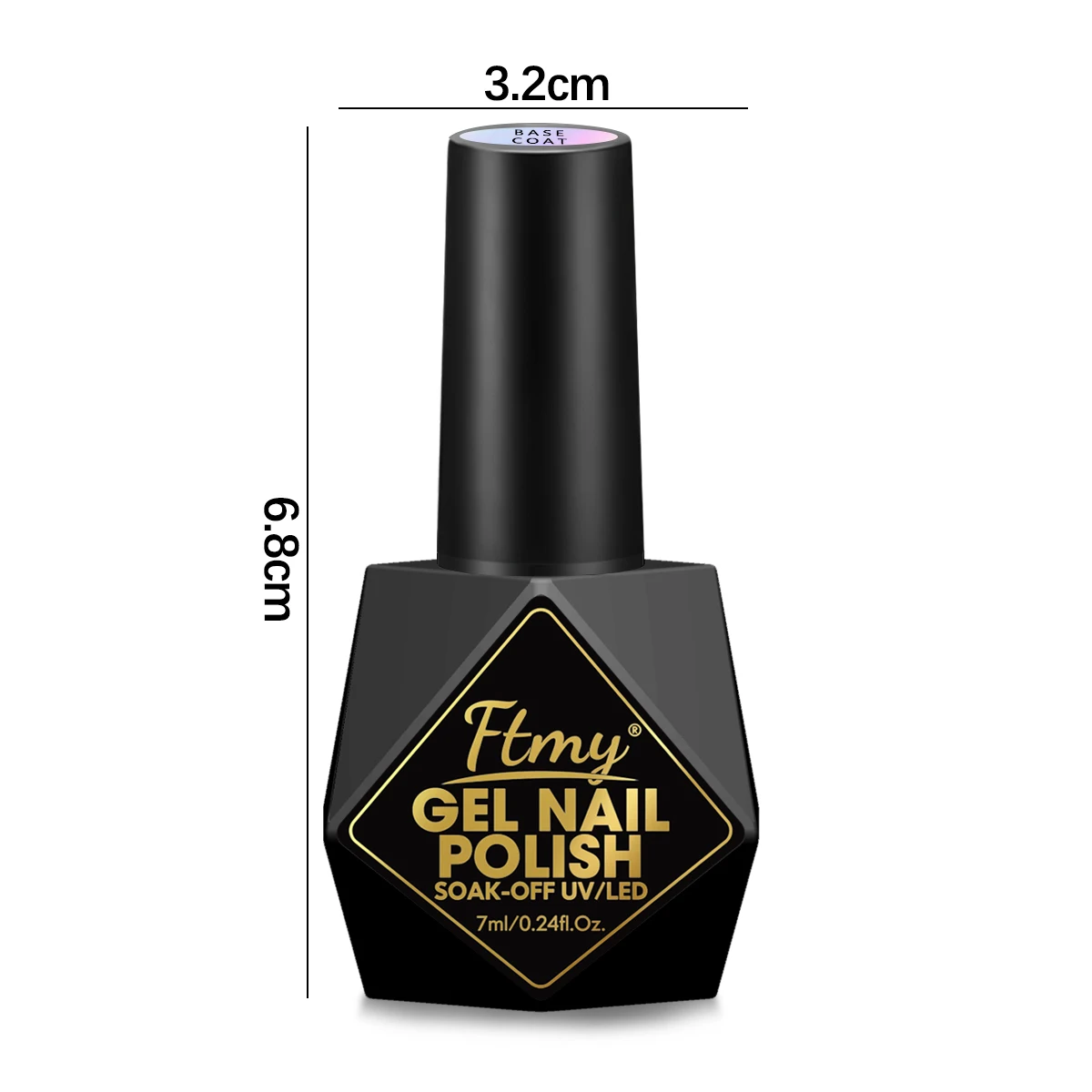 7ML Glossy & Matte No Wipe Top Coat, UV/LED Soak Off Kit, Unscented, Lead-Free, for Adult DIY Salon Manicure