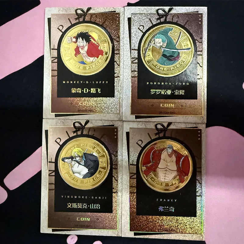 

Аниме цельные металлические карты Monkey D Luffy Roronoa Zoro Sanji Franky коллекционные карты подарки на Рождество и день рождения детские игрушки