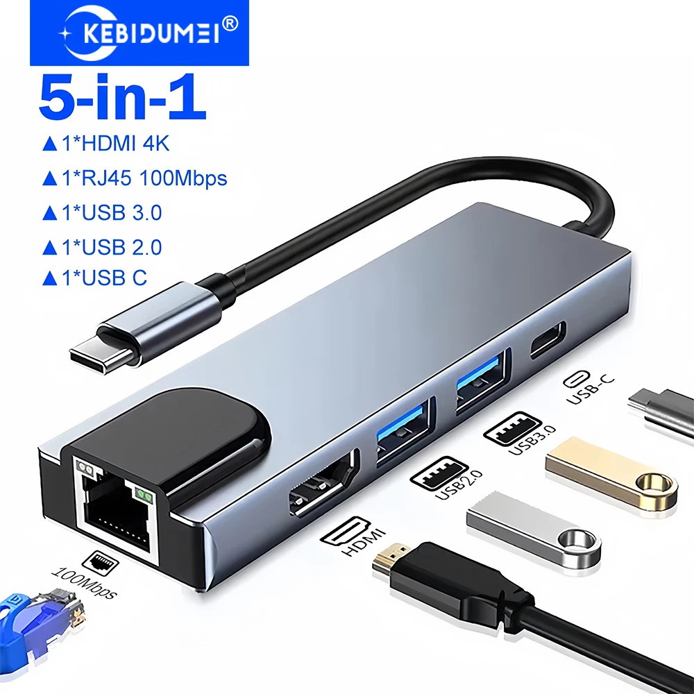 5-In-1 Usb C Dockin…