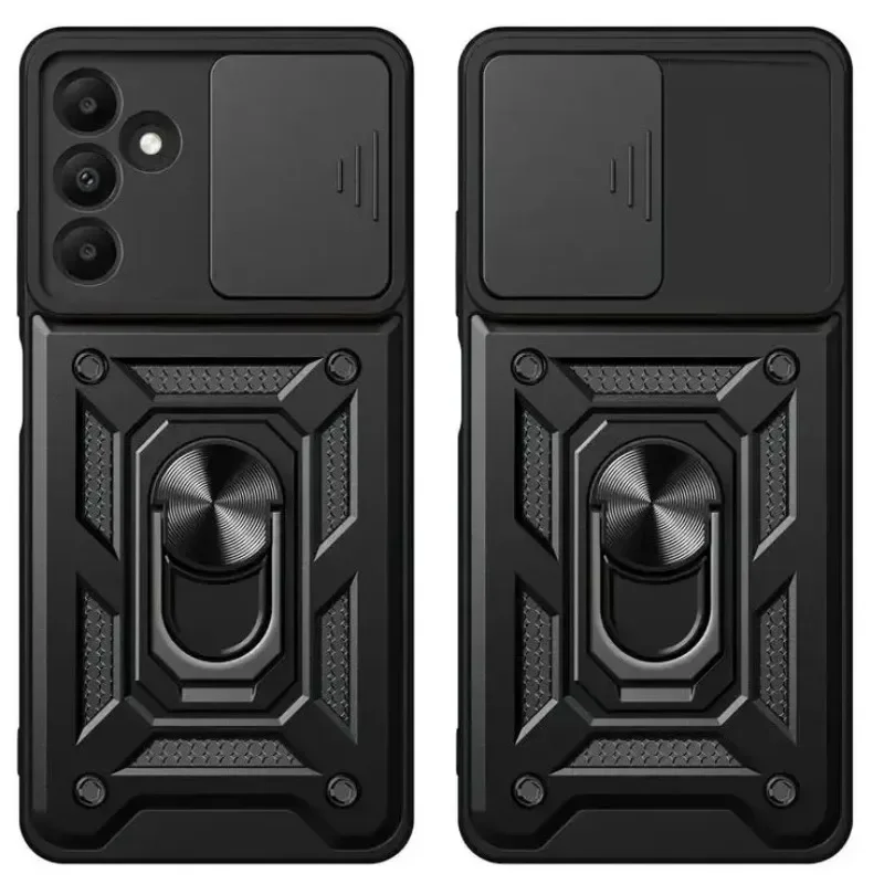 للصدمات درع حامل السيارة المغناطيسي حلقة الحالات الهاتف لسامسونج غالاكسي A15 A25 A35 A55 الغطاء الخلفي ل 15 35 55 25 العالمي