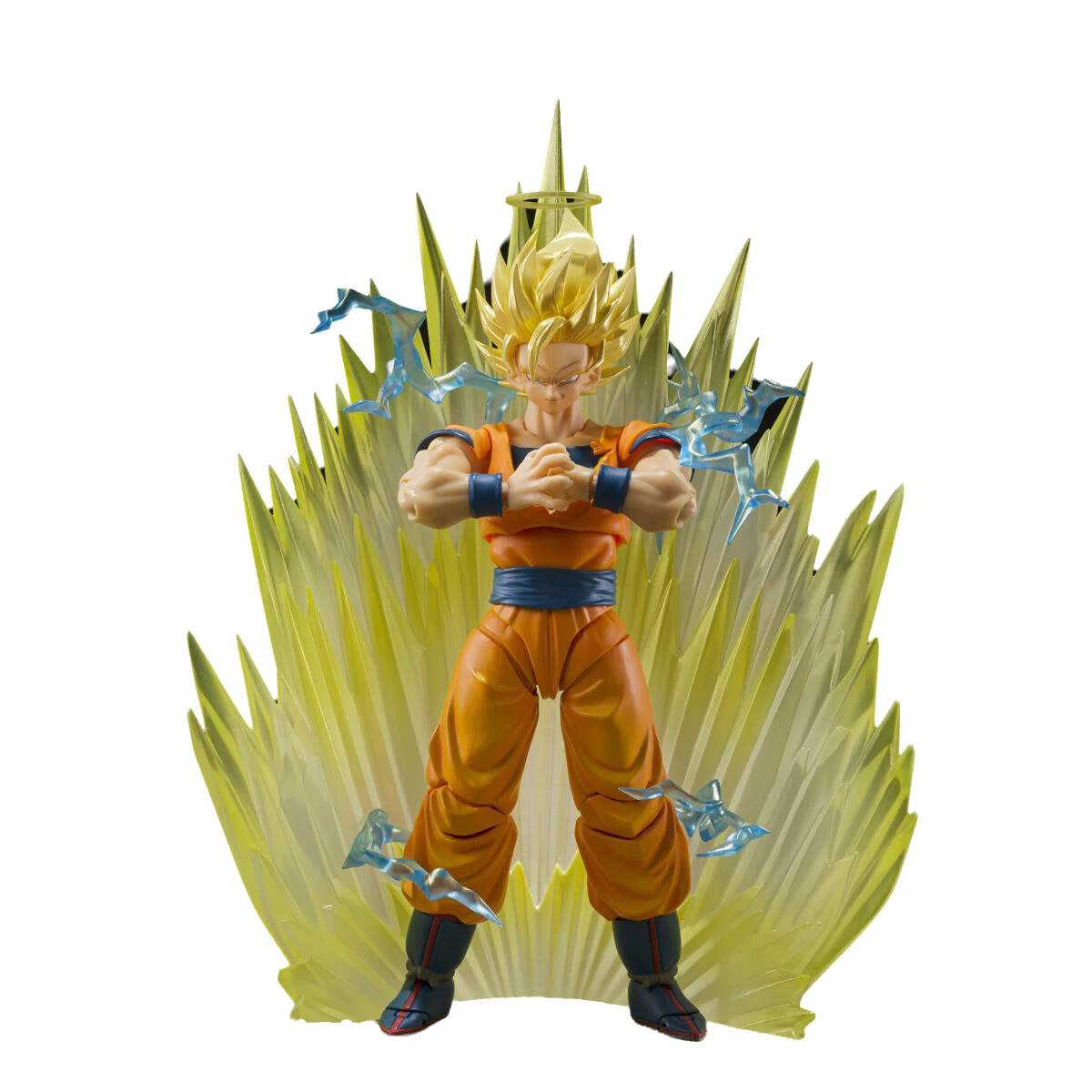 本物のバンダイオリジナルドラゴンボールフィギュアモデルキット S.H.Figuarts アニメフィギュア超サイヤ人 2 孫悟空アクションモデルおもちゃギフト