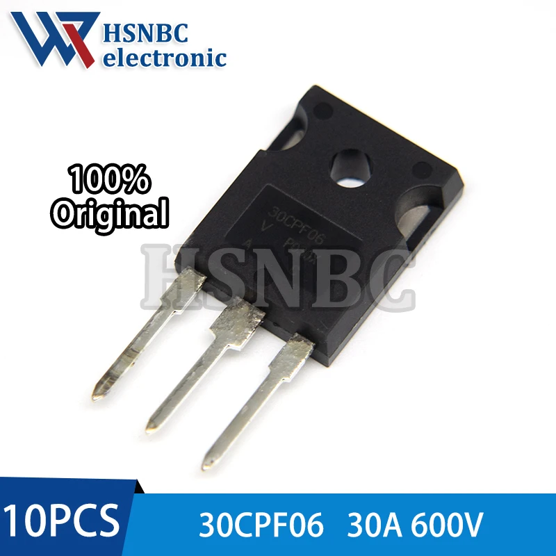 

10PCS 30CPF06 30CPF06PBF TO-247 30A 600V Fast Soft RecoveryRectifier Diode 100% New Original