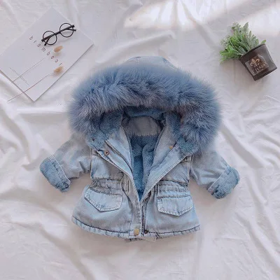 New Fashion Children Winter Jacket Girl Winter Coat Kids Warm Thick Fur Collar Hooded long down Coats For Teenage 4 6 8 10-14Y