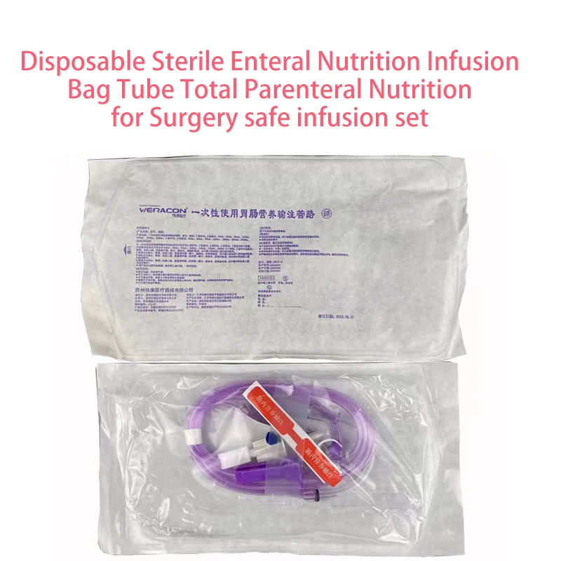 Disposable Sterile Enteral Nutrition Infusion Bag Tube Total Parenteral Nutrition for Surgery safe infusion set