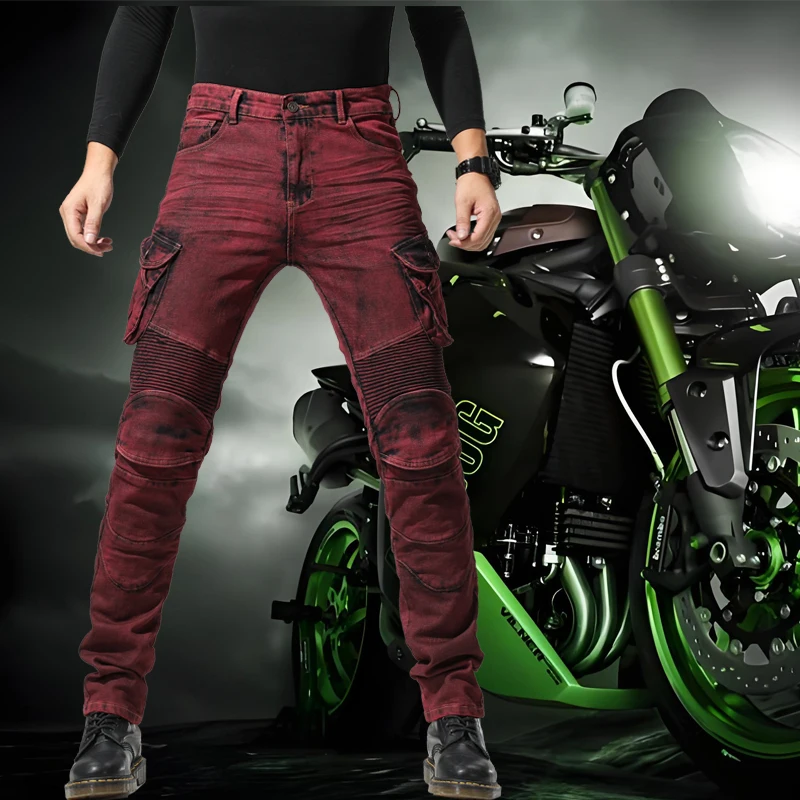 High quality men's and women's motorcycle riding pants,  including protective board for off-road protection motocross trousers