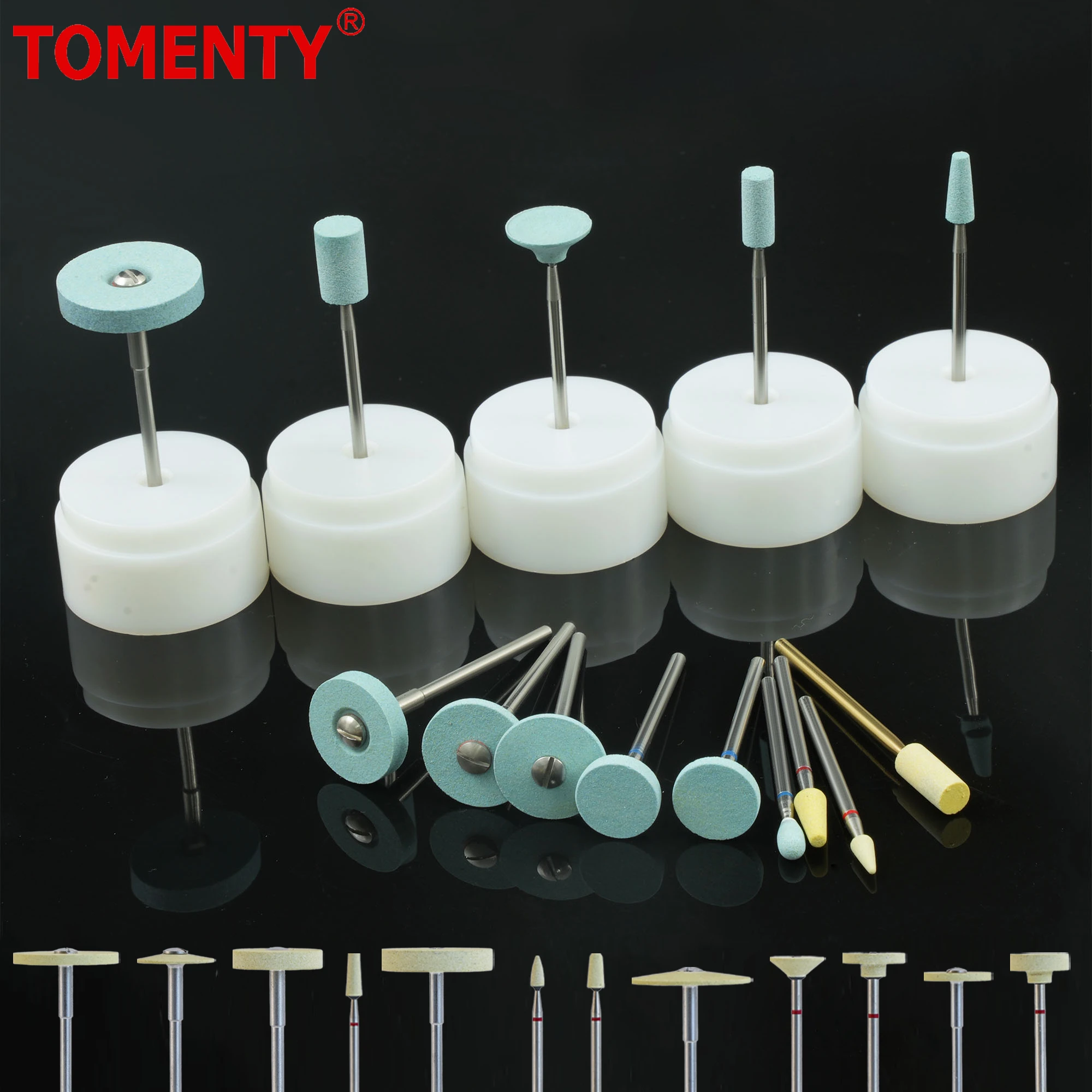 

Tomenty Dental Ceramic Diamond Polishing Burs Diamond Stones Zirconia Dentistry Grinding Cutter Dental Lab Drills Rotary Tools