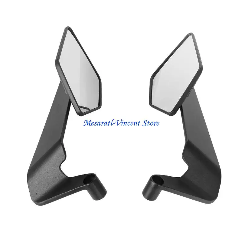 A70F High Clearness Shockproof Motorcycle Side Mirror 2pcs Universal Fit Simple installation