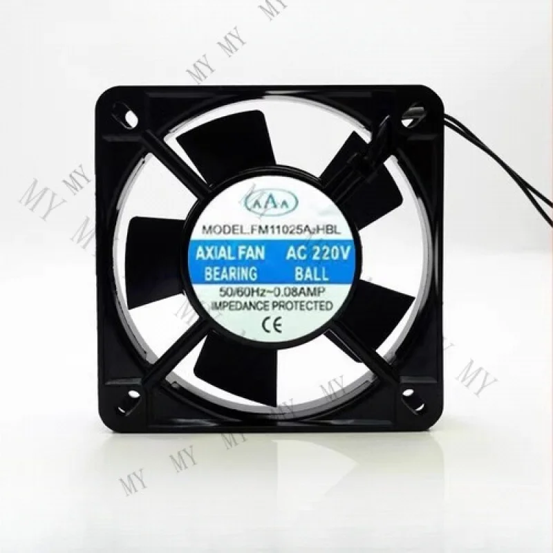 

TT for AAA FM11025A2HBL 11025 AC220V 0.08A Metal Axial Ball Cooling Fan