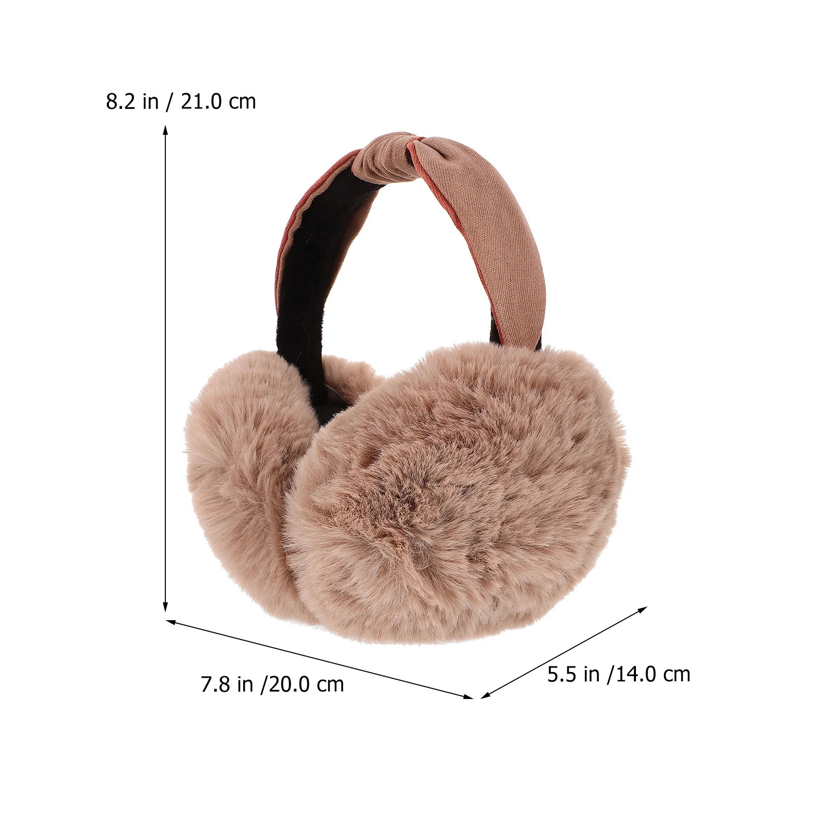 غطاء للأذنين لتغطية دافئة لينة فروي الأذن الشتاء غطاء للأذنين يفشل على الجليد التزلج في الهواء الطلق الكبار الأذن يفشل الإكسسوارات #3