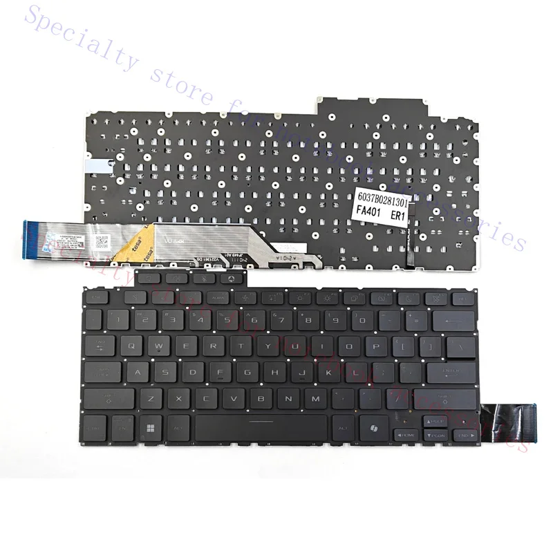 New For Asus TUF Gaming A14 FA401U FA401W FA401WV FA401WU FA401UV FA401UU Laptop Keyboard US Black With Backlit