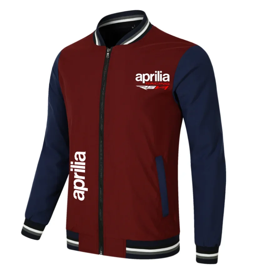 Chaqueta de béisbol de algodón con forro polar, sudadera ajustada con logotipo de coche APRILIA, moda Hip Hop, primavera y otoño, novedad de 2023