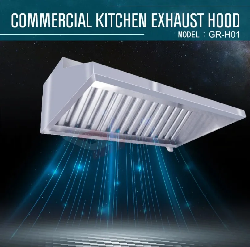 

Кухонная вытяжка-остров из нержавеющей стали Grace, коммерческая, для отелей и ресторанов, электрическая, серебристая, на заказ