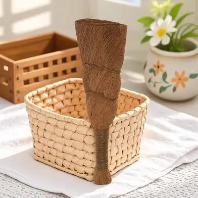 بونساي فرشاة الألياف الزهرية أداة المحمولة بونساي تنظيف فرشاة لوازم الحدائق حديقة تنظيف الملحقات #6