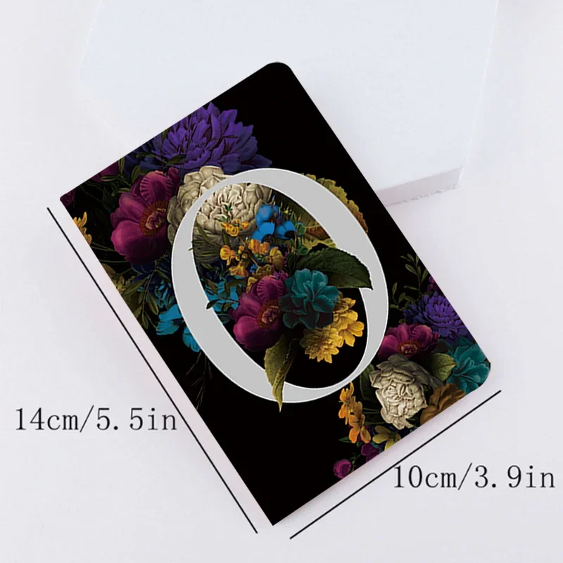 Travel Passport Holder Cover Flowerpaper Letter Name Pattern Wallet Transparent ID Card Holders Credit Card Holder Case Pouch