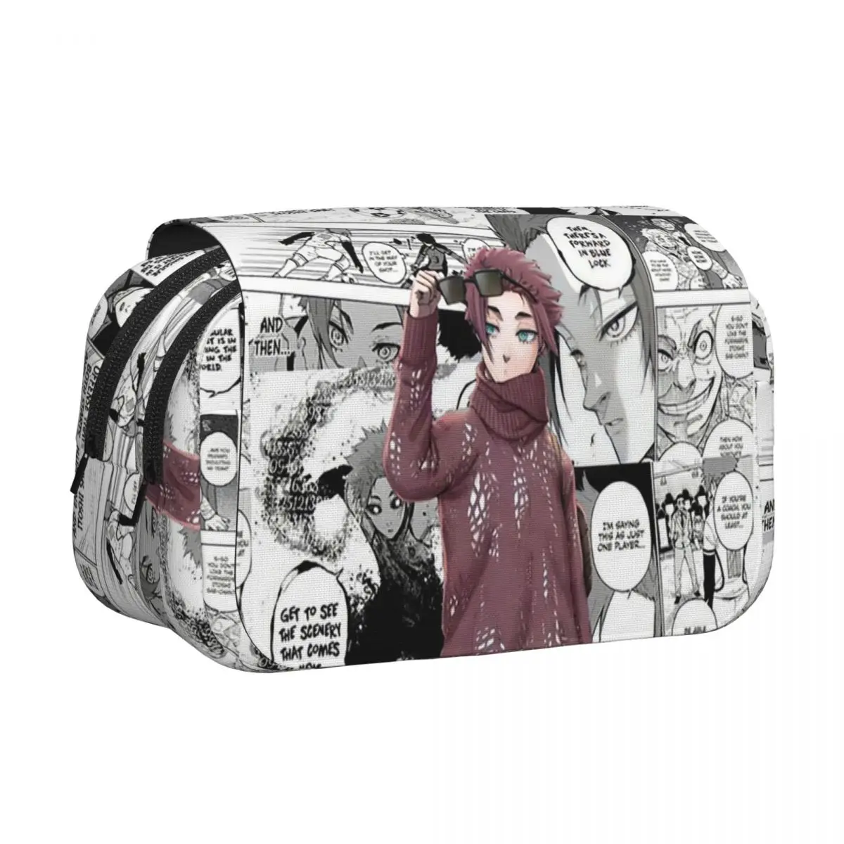 Itoshi Sae Blue Lock Anime Pencil Cases Pencil Pouch Hard Shell Leather Big Capacity Pen Box Pencil Bag for Boy Girl School