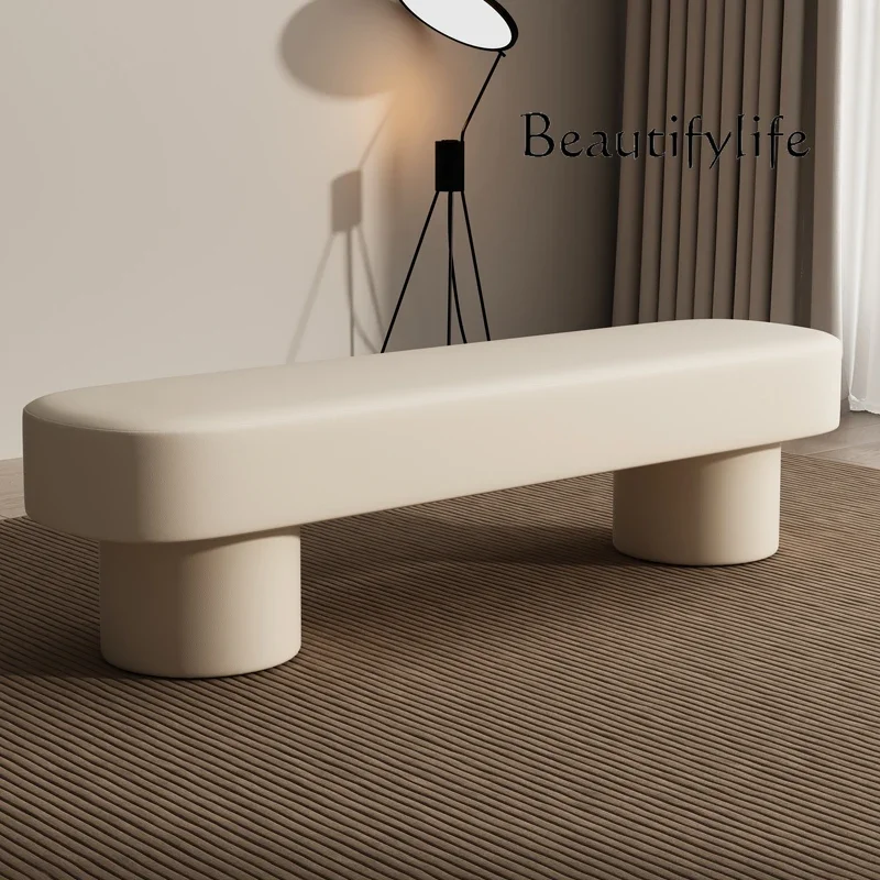 uu انتظار الاسترخاء القدم البراز الأبيض لطيف كريم الإبداعية الجمالية الأزياء واضح خطوة البراز غرفة ديكور موبليس غرفة الزينة #4