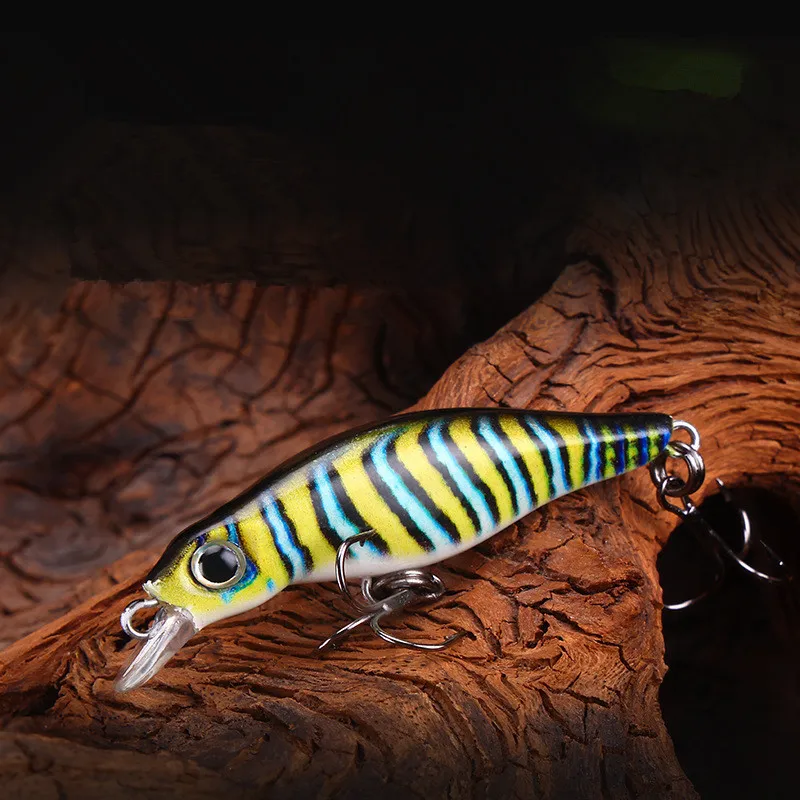 Angelköder, 4,5 cm, 2,6 g, schwimmend, Z-Schwimmtyp, Minnow, 3D-Druck, Kunstköder, Mikro, kleiner Fisch, 1 Stück, Ausverkauf – Detail 3