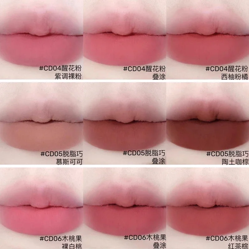 INTO YOU عبوة مزدوجة من أحمر الشفاه غير اللامع غير اللامع، ملمع شفاه مرطب يدوم طويلاً، غير يتلاشى، مكياج أحمر شفاه عاري