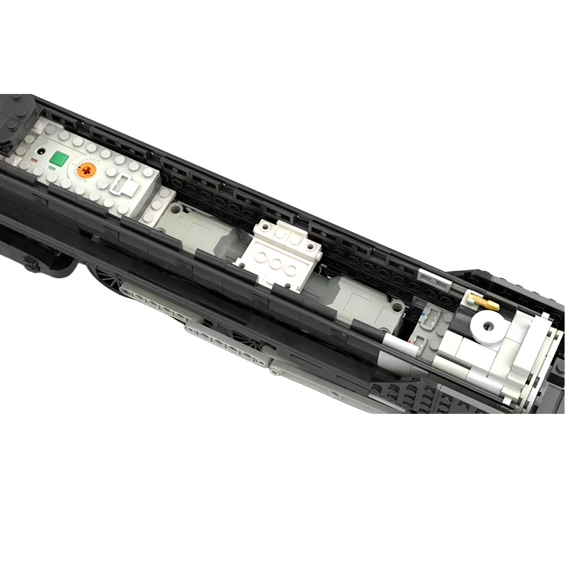 1579 ชิ้น ชุดประกอบรถไฟแบบโมดูลาร์ MOC ของเล่นเสริมสร้างพัฒนาการ ดีไซน์สร้างสรรค์ ของเล่น DIY สำหรับเด็ก ของขวัญคริสต์มาส