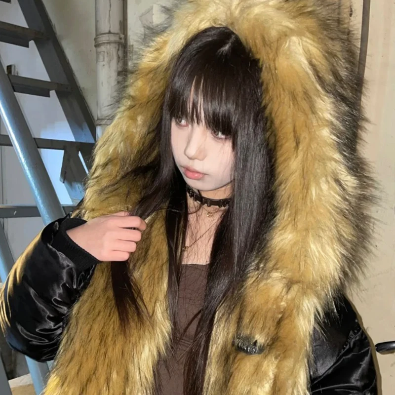

Женский длинный шарф из искусственного лисьего меха, зимний теплый плюшевый утолщенный удлиненный шарф, платье с меховым воротником, накидка, сексуальное вечернее платье, шали