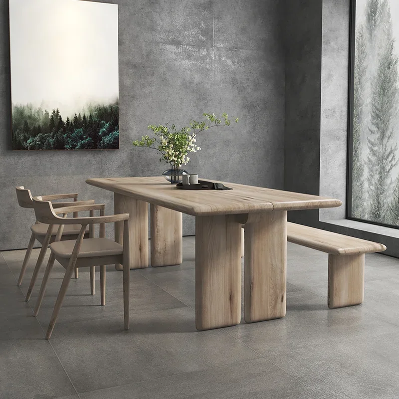 Vintage Decoration Kitchen Table Italian Style Wooden Luxury Kitchen Table Modern Nordic Space Muebles De Cocina Furniture