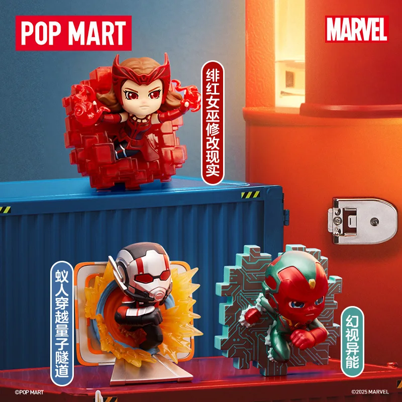 Popmart Marvel Across The Infinite Series Figures Blind Box Marvel Figurine Doll تمثال لطيف لتزيين سطح المكتب هدية عيد ميلاد #3