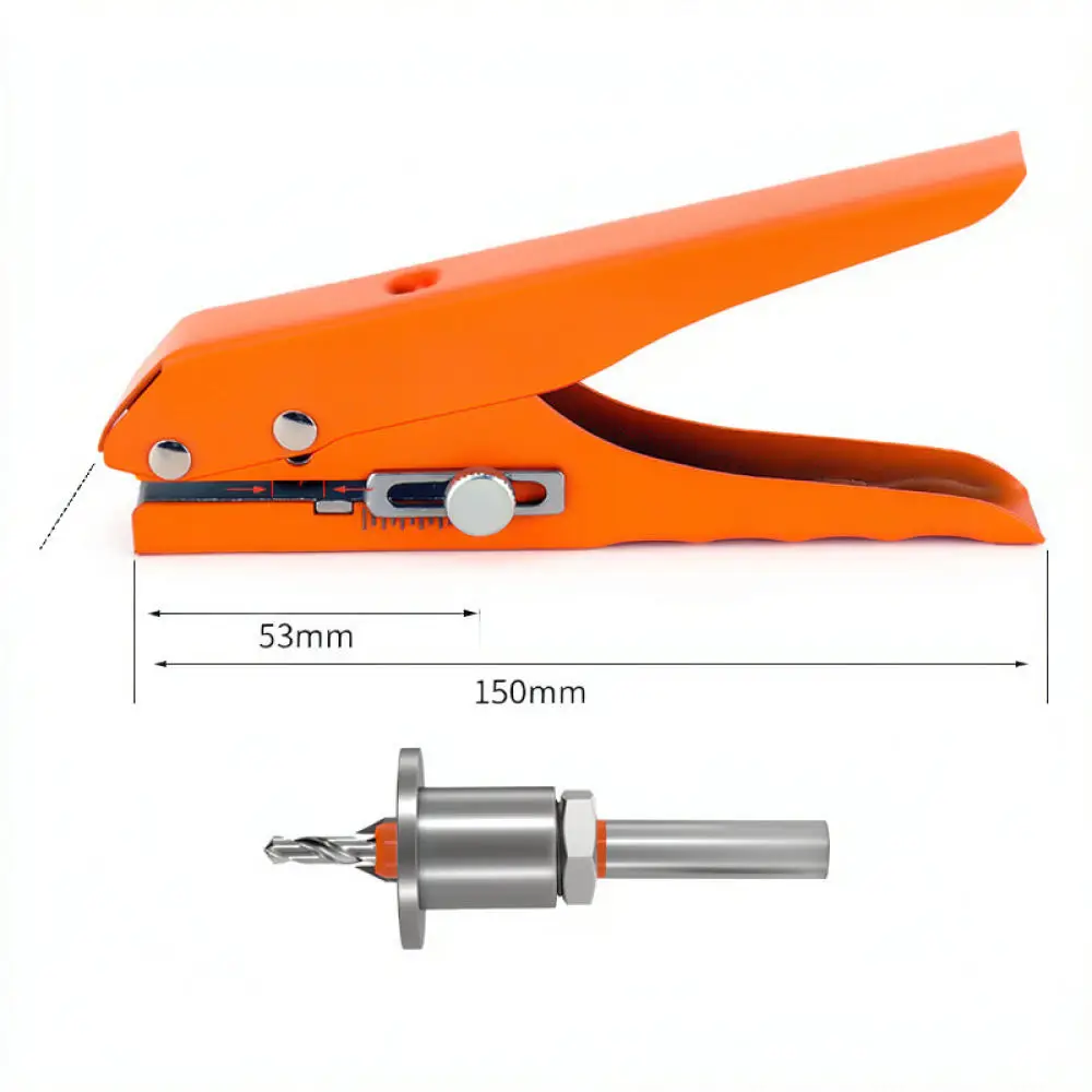 Handheld Edge Banding Hole Punch Applicator For Meikeala Woodworking Tool With Countersink Drill Bit Set Cabinet Furniture Fix
