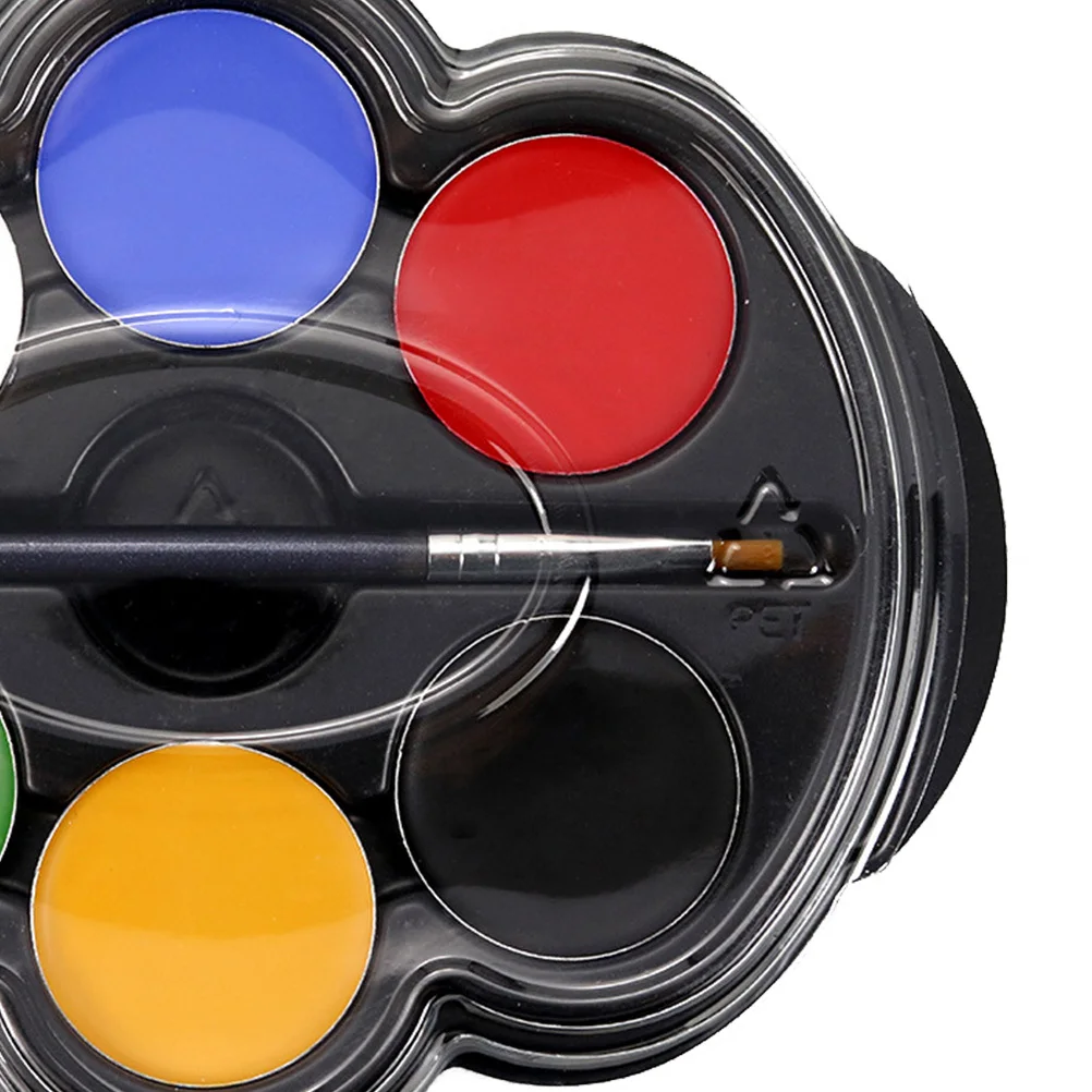 

6 Colors Body Paint Set Vibrant Washable Face Painting Kit Easy Remove No Scrubbing Ideal for Birthday Fancy Dress Sports