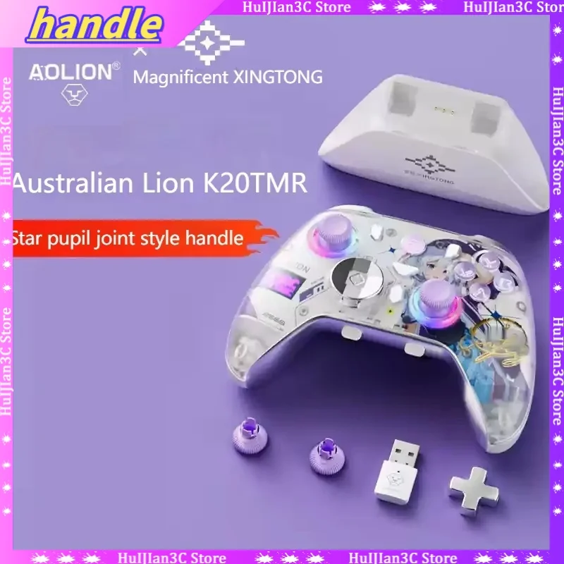 AOLION K20 TMR Wireless Gaming Controller Tri-Mode Hall Linear Trigger für PC/Switch/iOS/TV/Auto, kompatibel mit verschiedenen Geräten
