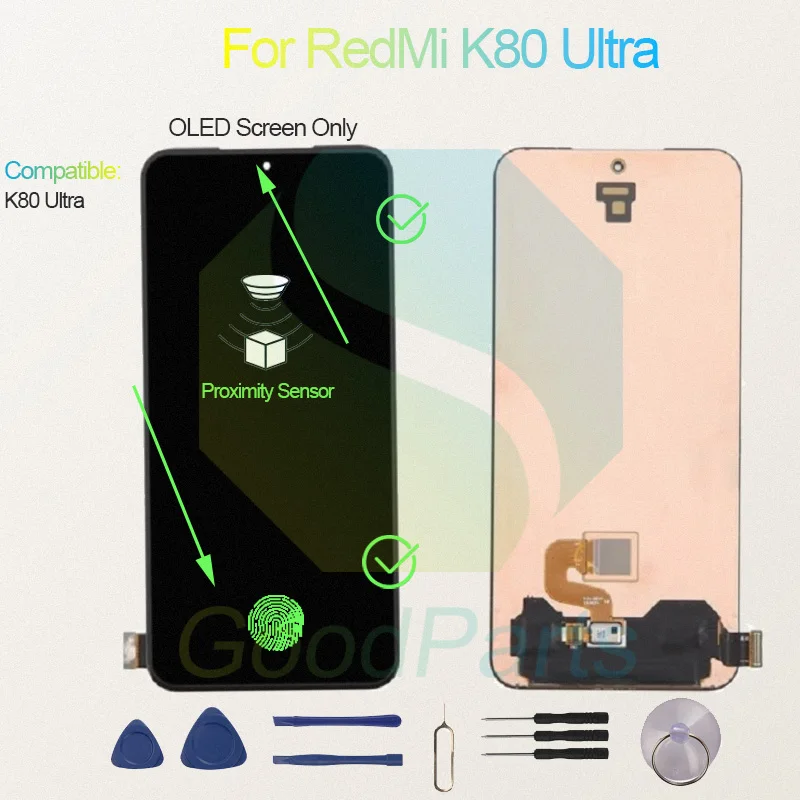 Test Before Ship For RedMi K80 Ultra Display Touch Screen Digitizer Panel Assembly Lcd Screen RedMi K80 Ultra K80 Ultra Screen D