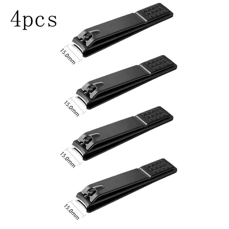1/3/5 Stuks Zwarte Nagelknipper Roestvrij Staal Nagelsnijder Dikke Schaar Tang Teennagel Vingernagel Professionele Manicure trimmer