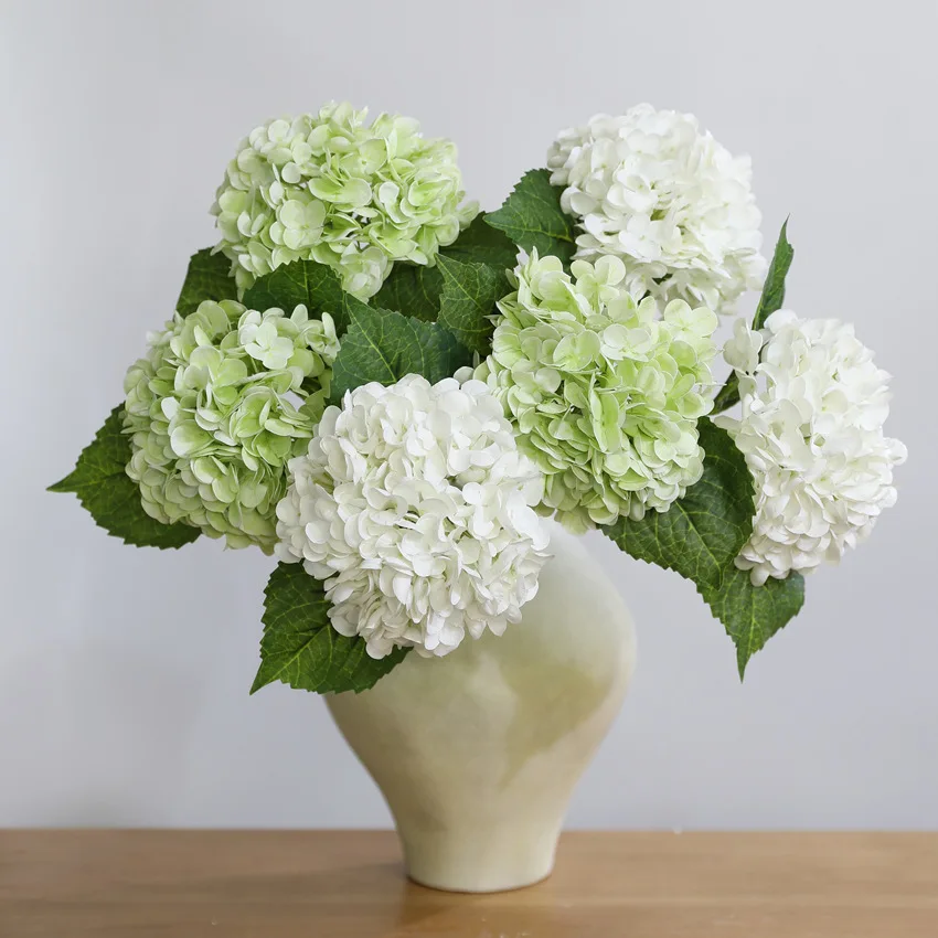 51cm Artificial Hydrangea Flowers for Home Vase Decor Wedding Party Floral Arrangement Living Room Decor Ornaments