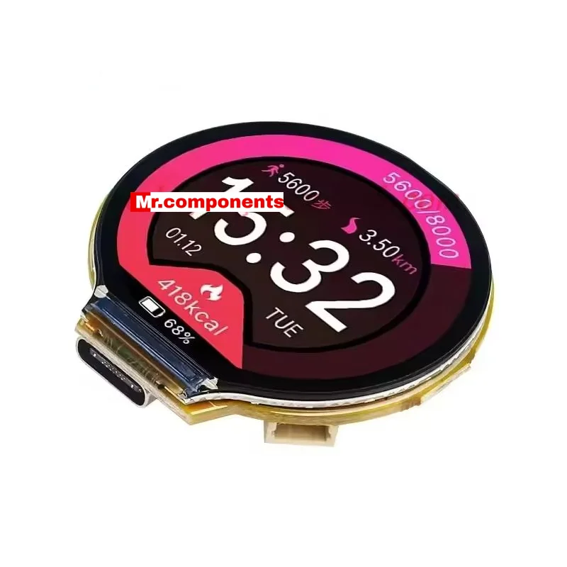 ESP32-C3 LVGL 1.28 Inch TFT Round Display GC9A01 IPS LCD No Capacitive Touch Screen 240*240 WiFi Bluetooth-Compatibl for Arduino