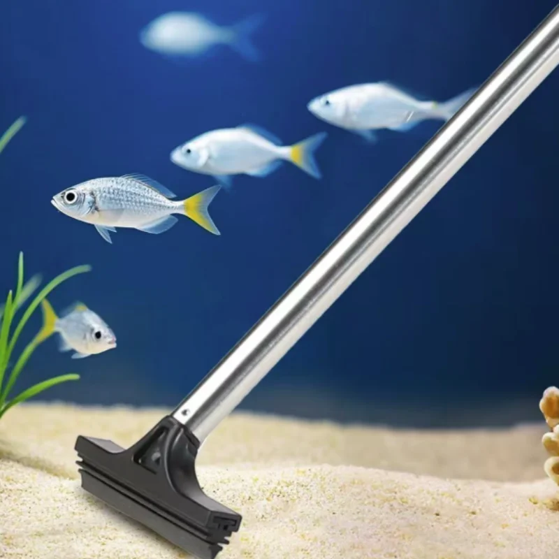 Ausziehbarer Teleskop-Aquariumschaber und -Bürste, Multifunktionaler Reiniger für Auto-Rückspiegel - Vielseitiges Aquarium-Reinigungswerkzeug – Detail 3