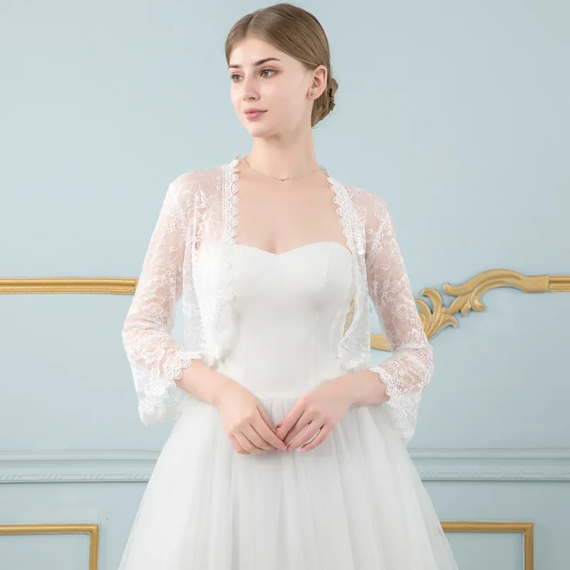 女性のためのお祝いのピンクのレースの衣服,儀式,結婚式のコートのジャケット