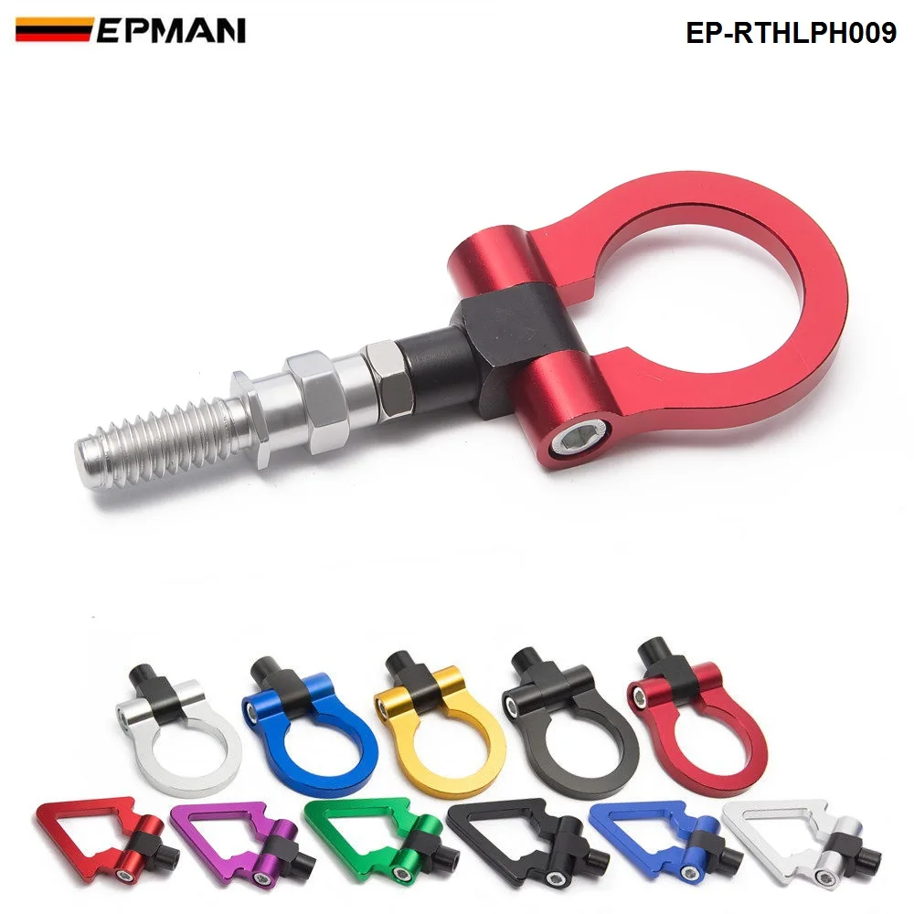 EPMAN Sport Universal Racing Tow Hook Front Rear for European Cars Trailer Towing Bars EP-RTHLPH009