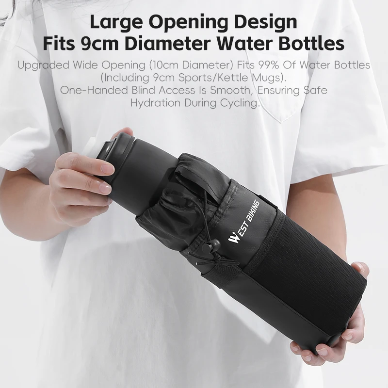 

Универсальная велосипедная сумка для бутылки с водой, сумка на руль для езды на велосипеде, кемпинга, пешего туризма, спорта на открытом воздухе, велосипедная сумка, аксессуары для велосипеда