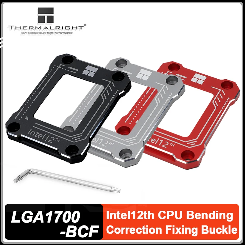 

Thermalright LGA17XX-BCF Крепежная пряжка для коррекции изгиба процессора Intel LGA1700/1800, защитная пряжка, замена алюминия с ЧПУ