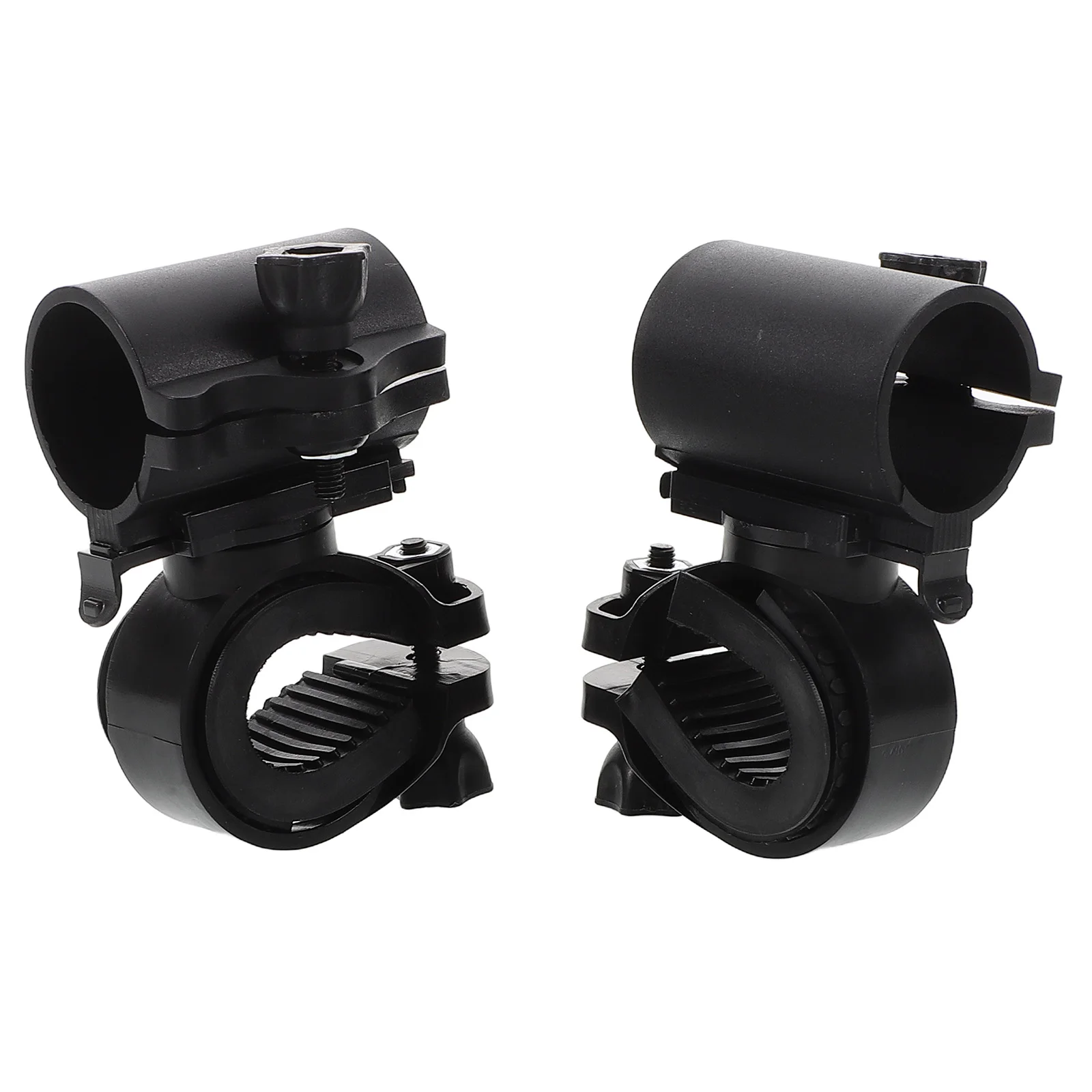 

2pcs Bike Light Clip Flashlight Holder Bicycle Accessories Handlebar Mount Clamp Bracket Belt Rotatable 360degrees Lightweight