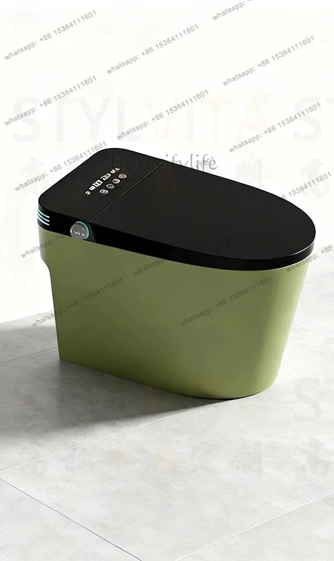 Retro color light smart toilet, automatic electric toilet, closed lid flush customization