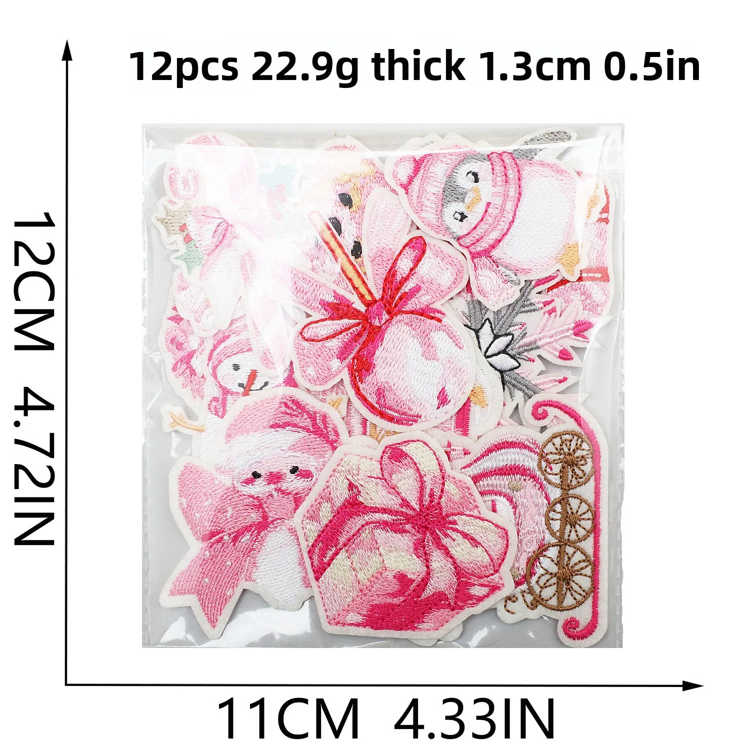 Puppy Penguin Patch 1/5pcs Cartoon Animal Christmas Embroidery Cloth Sticker Hat Clothes Decoration Sticker Computer Embroidery