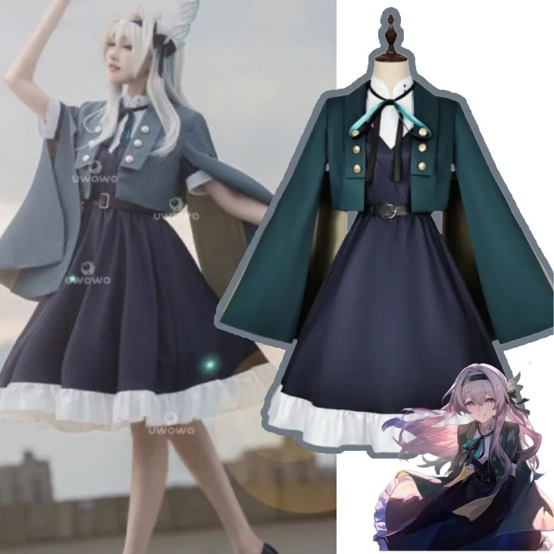 

Game Honkai：Star Rail Firefly Cosplay Costume JK Uniform Coat Dress Suit for Women Halloween Carnival Party Roleplay Outfits