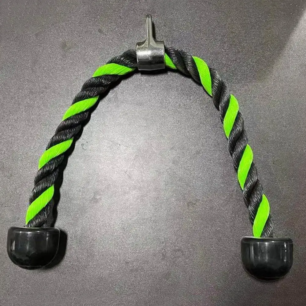 Men Tricep Rope Push Pull Down Cord For Bodybuilding Exercise Gym Workout Pulldown Back Shoulder Muscle Exerciser Pull Down Rope