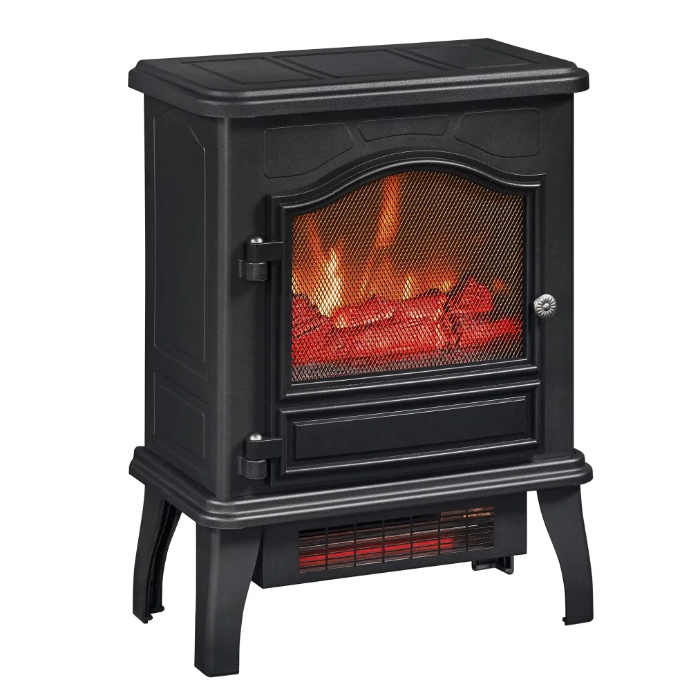 

Powerheat Infrared Quartz Electric Stove Heater, 1500W, Black, Electric Heater, Household Heaters, Electric Fireplace