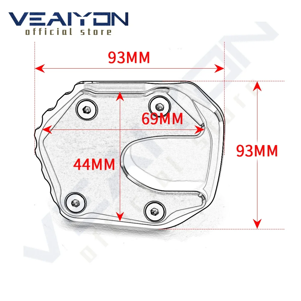 Per HONDA X-ADV 750 XADV 750 XADV750 2021 2022 2023 cavalletto moto cavalletto cavalletto laterale ingrandisci piastra di supporto Pad di estensione