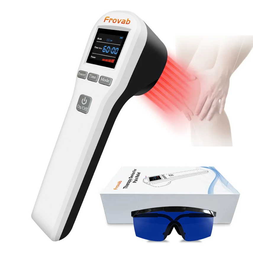 

Frovab 880mW 650nmx16+808nmx4 Cold Laser for Arthritis Low Level Red Infrared Light Therapy Treatment Device for Pain Relief