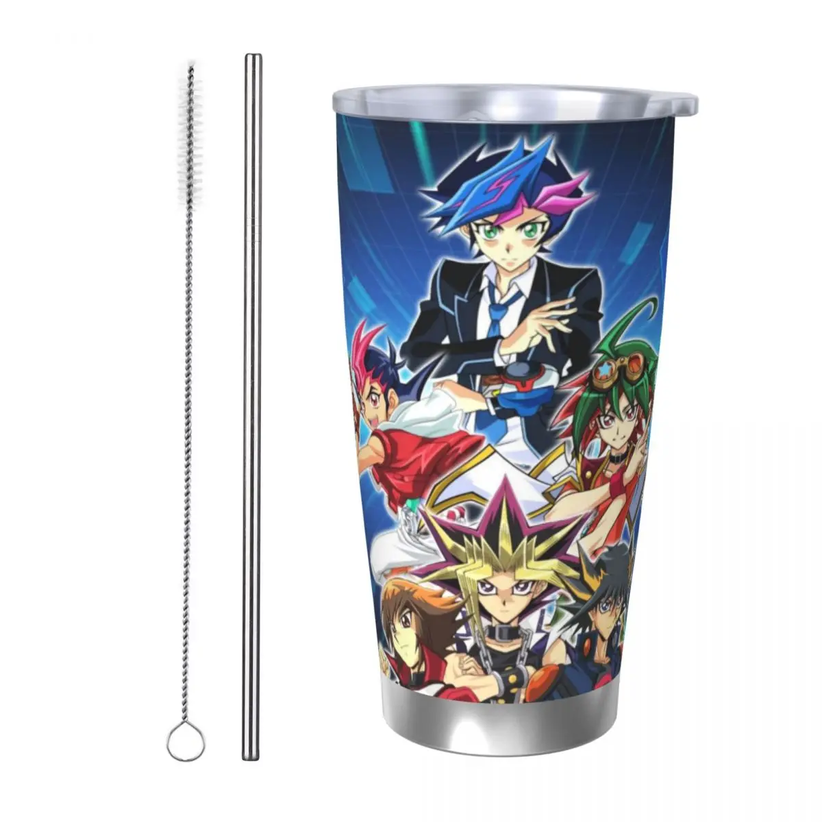 Manga-Yu-Gi-Oh 20oz Cup Large Capacity Car Mug Leak-proof Juice Coffee Cup Food Grade