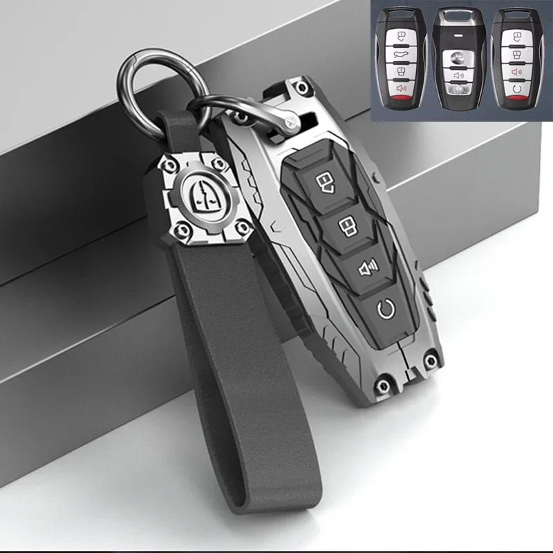 

New Armor Style 2024 for Haval F7x H6 Jolion Joico Jollein F7 Remote Smart Car Key Case Cover Fob Holder Keychain Accessories
